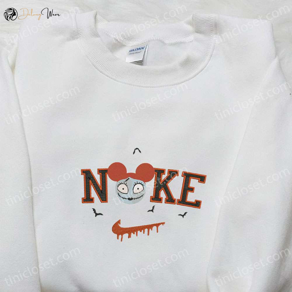 Nike x Sally Mickey Head & Nightmare Before Christmas Characters Embroidered Shirt & Sweatshirt