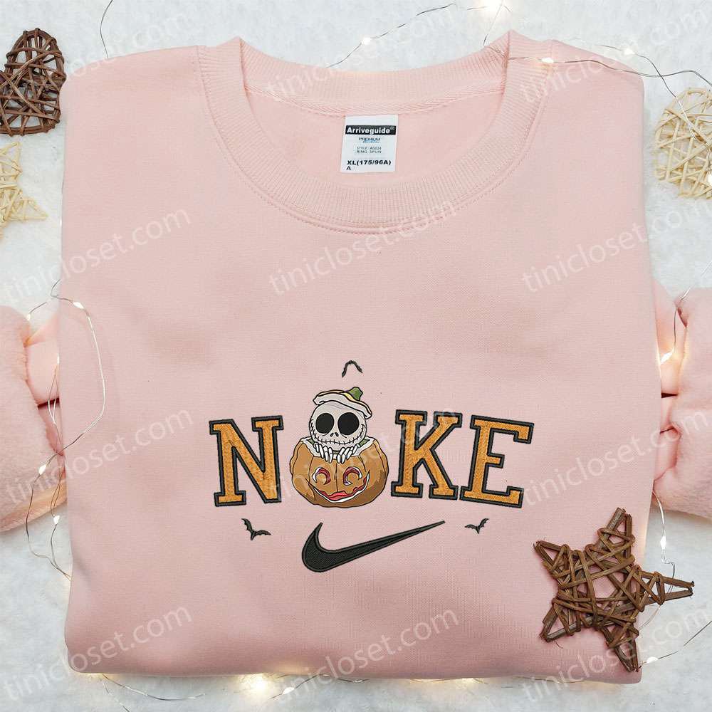 Spooky Style with Nike x Skellington Pumpkin Hoodie T-shirt & Sweatshirt