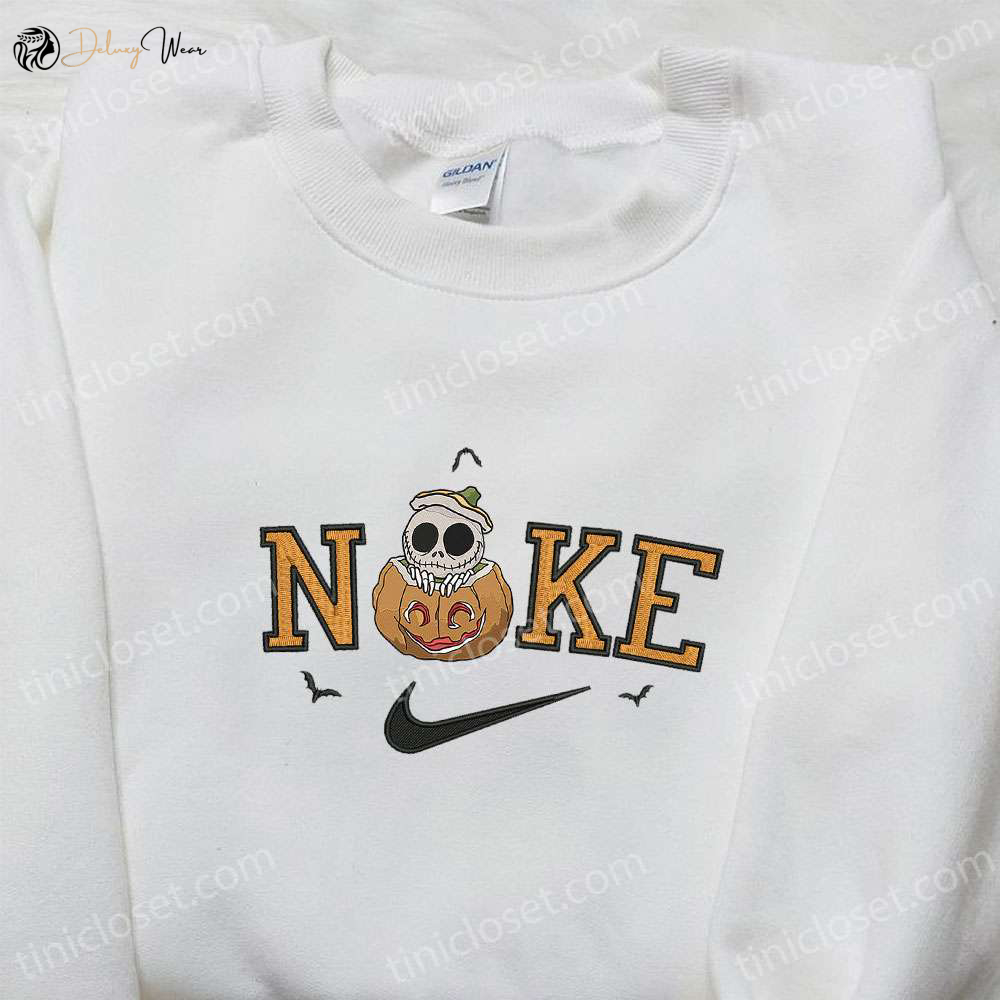 Spooky Style with Nike x Skellington Pumpkin Hoodie T-shirt & Sweatshirt