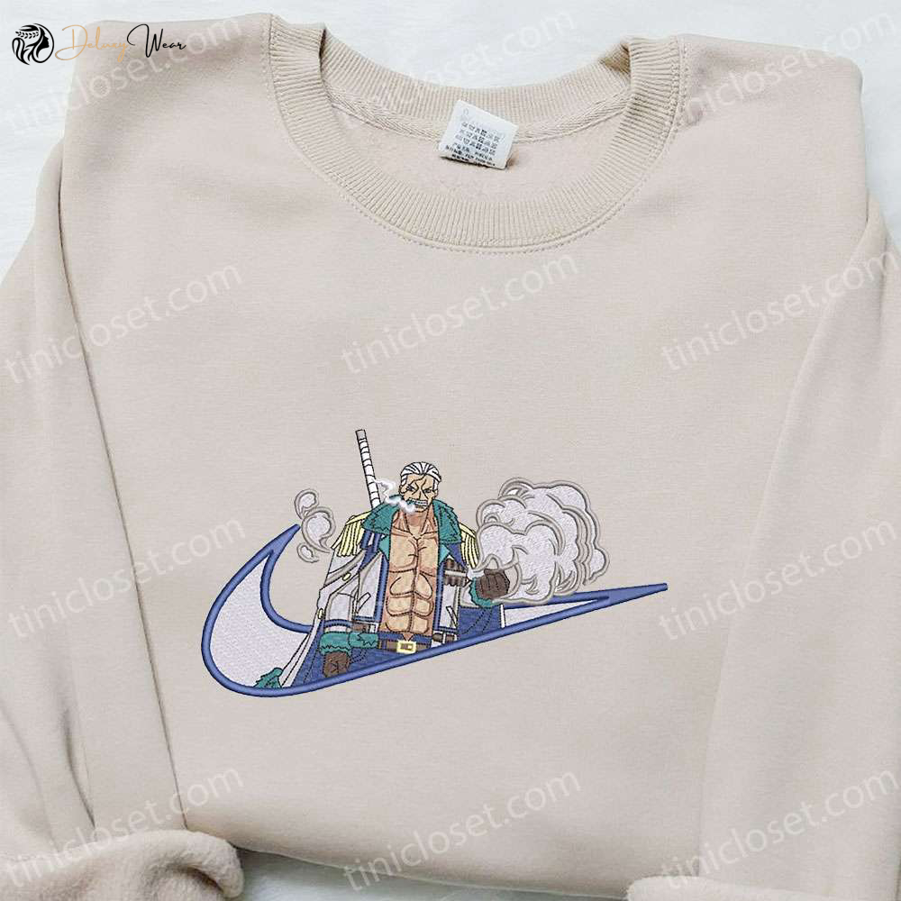 Nike x Smoker Anime Embroidered Shirt One Piece Hoodie & Custom T-shirt – Unique Nike Embroidery