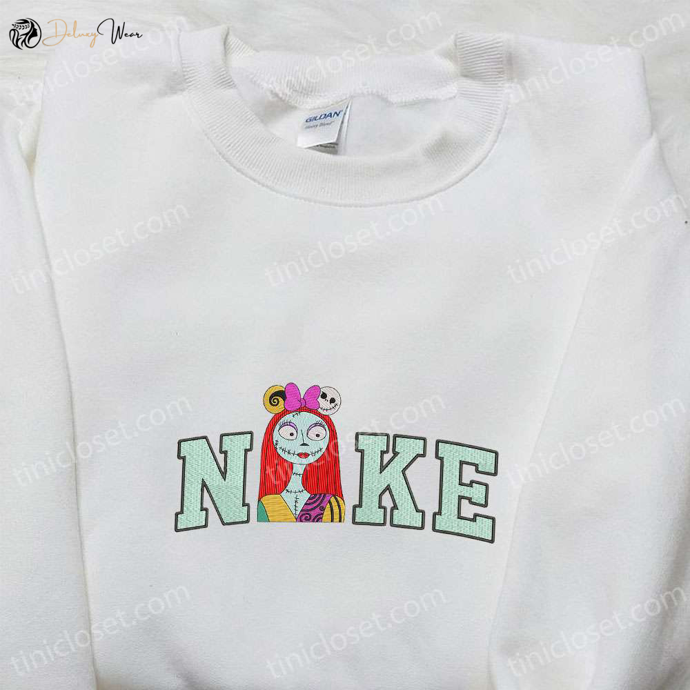 Nike x Spooky Sally Embroidered Shirt Nightmare Before Christmas Characters T-shirt Nike Inspired Sweatshirt