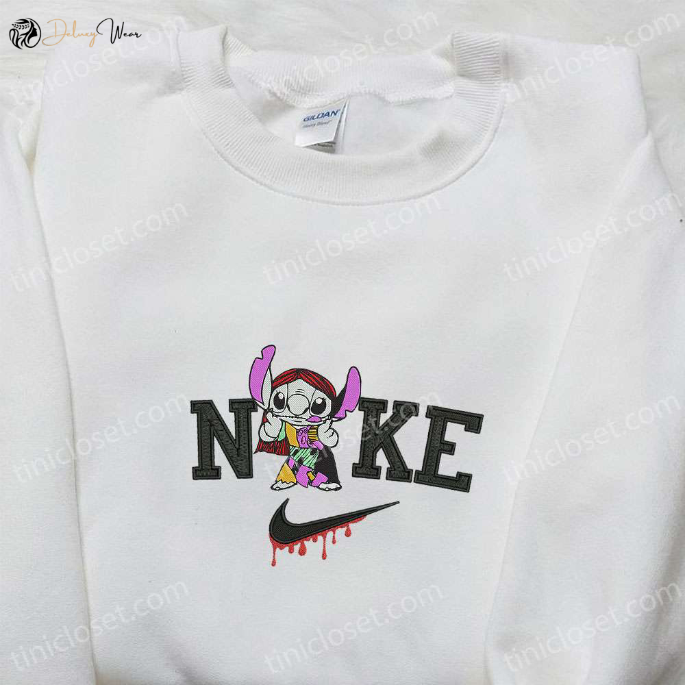 Nike x Stitch Sally Embroidered T-shirt Hoodie & Sweatshirt: The Nightmare Before Christmas Collection