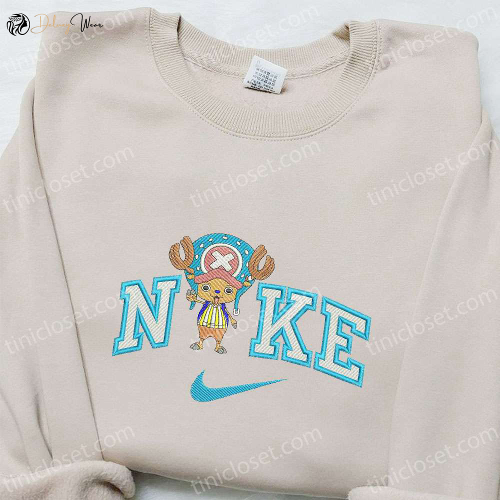 Nike x Tony Chopper Anime Sweatshirt: Best Embroidered Hoodie for Birthday Gifts