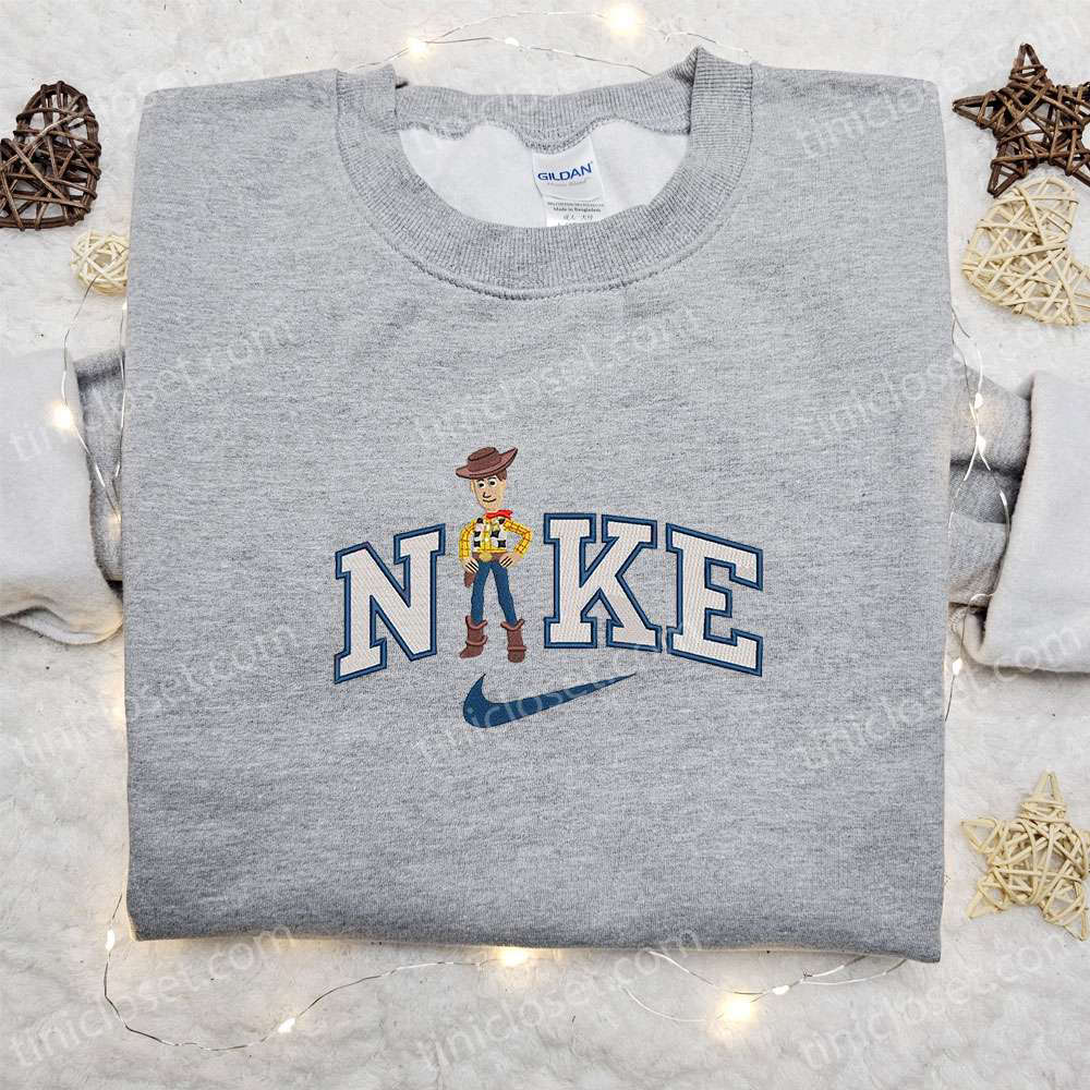 Nike x Woody Cartoon Embroidered Sweatshirt & Disney Characters T-shirt: Best Family Gift Ideas
