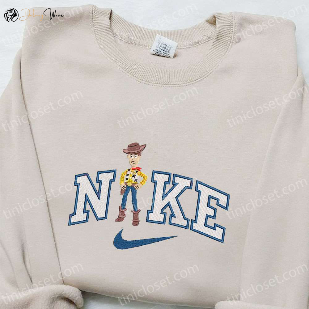 Nike x Woody Cartoon Embroidered Sweatshirt & Disney Characters T-shirt: Best Family Gift Ideas
