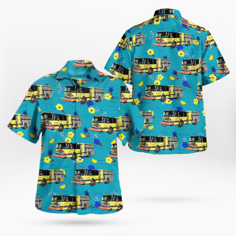 Nokomis Fire Department Nokomis, Florida Hawaiian Shirt Gift for Men Dad Father Gift for Men Dad Father