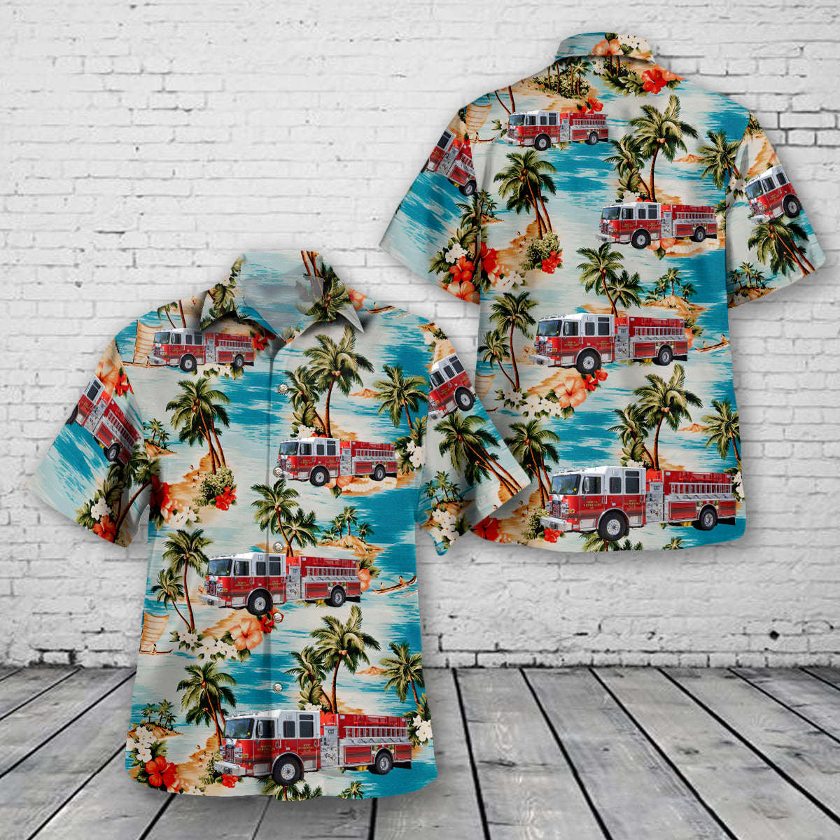 North Versailles, Pennsylvania, West Wilmerding Volunteer Fire Department Hawaiian Shirt Gift for Men Dad Father Gift for Men Dad Father