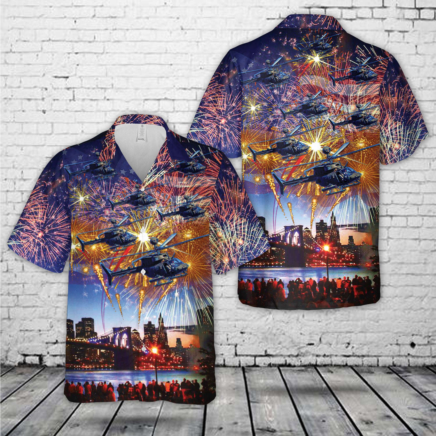 OH-58D of 2nd Squadron, 6th Cavalry Regiment, 4th Of July Hawaiian Shirt Gift for Men Dad Father Gift for Men Dad Father