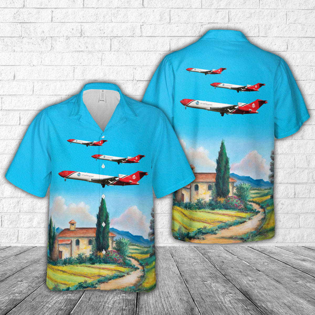 Oil Spill Response Boeing 727-2S2F/Adv(RE) Super 27 Hawaiian Shirt Gift for Men Dad Father Gift for Men Dad Father