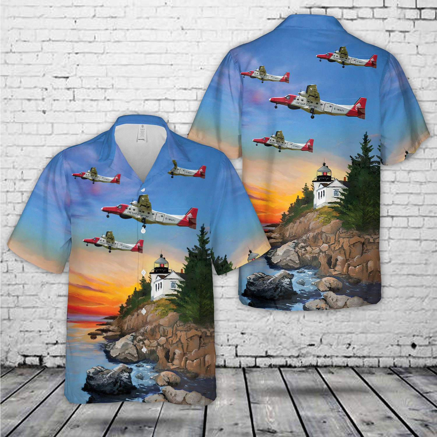 Oil Spill Response Dornier Do-228-202K Hawaiian Shirt Gift for Men Dad Father Gift for Men Dad Father