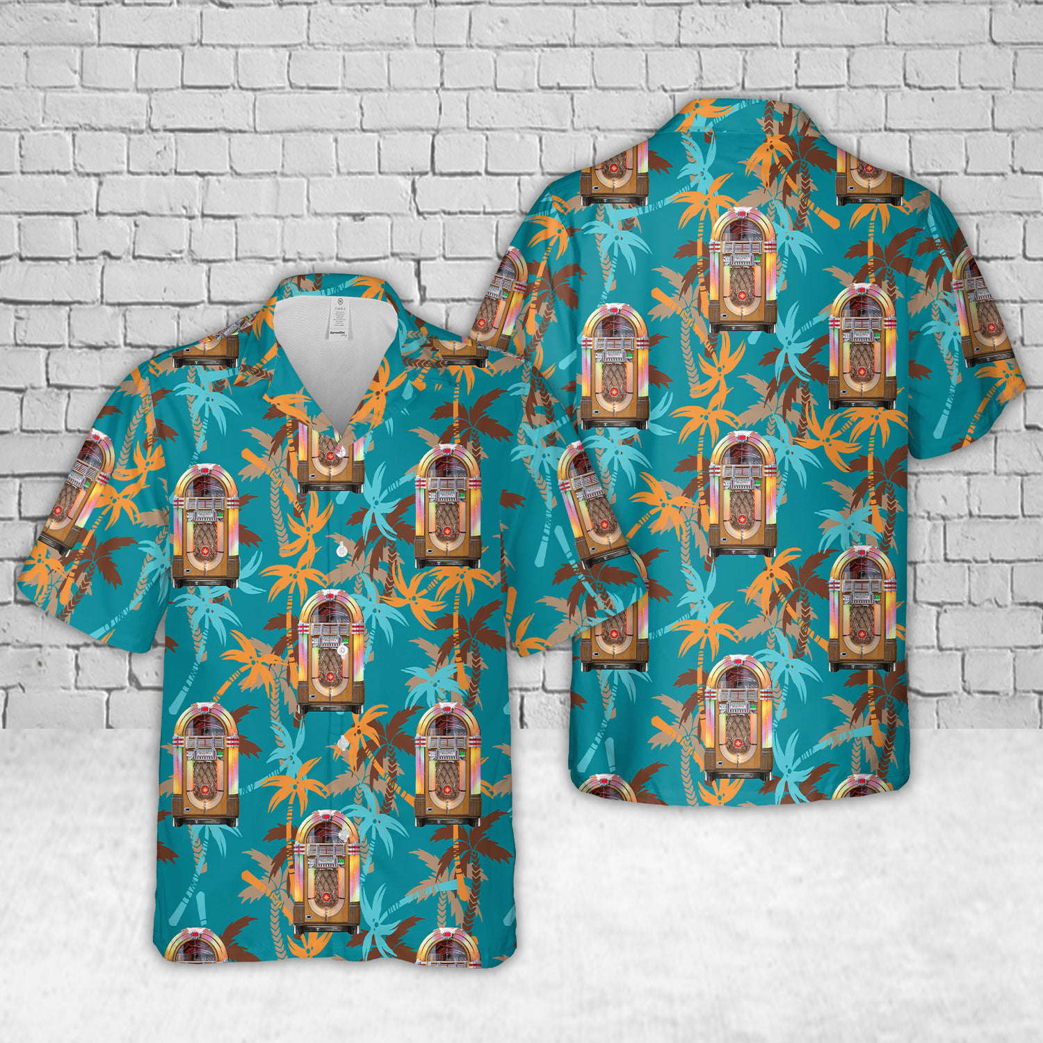 Original 1940s Wurlitzer 1015 “The Bubbler” Jukebox Hawaiian Shirt Gift for Men Dad Father Gift for Men Dad Father