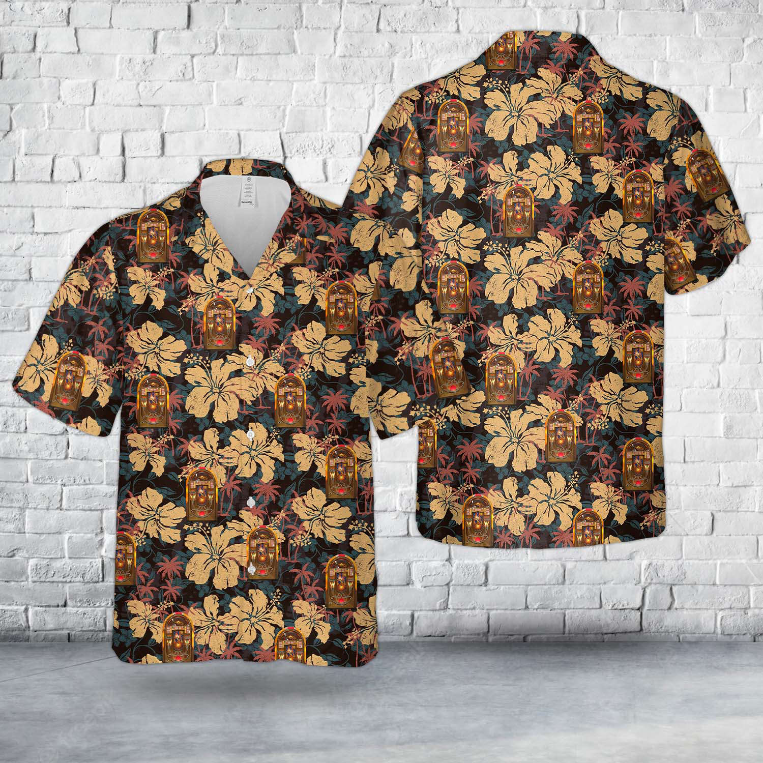 Original 1941 Wurlitzer 850 “Peacock” Jukebox Hawaiian Shirt Gift for Men Dad Father Gift for Men Dad Father