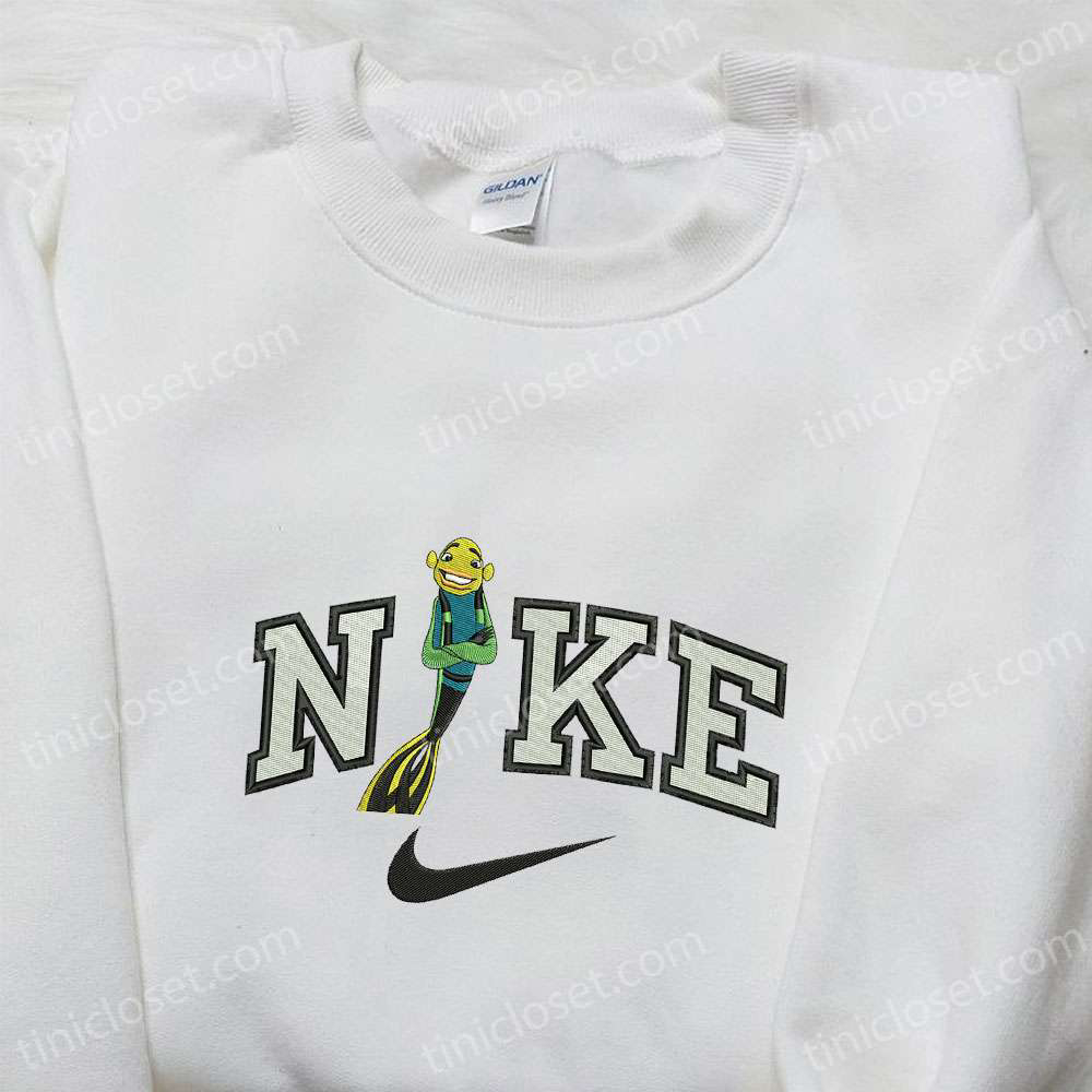 Oscar x Nike Cartoon Hoodie Shark Tale Shirt Embroidered Nike Inspired Apparel