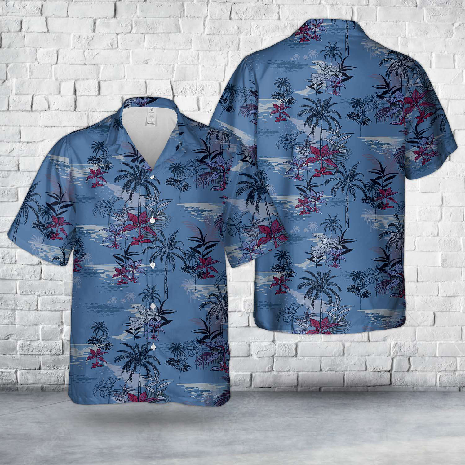 Palm Tree Island Summer Hawaiian Shirt Gift for Men Dad Father Gift for Men Dad Father