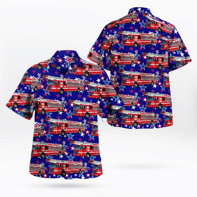 Patriot Day, Never Forget Boston Fire Department, Massachusetts Hawaiian Shirt Gift for Men Dad Father Gift for Men Dad Father