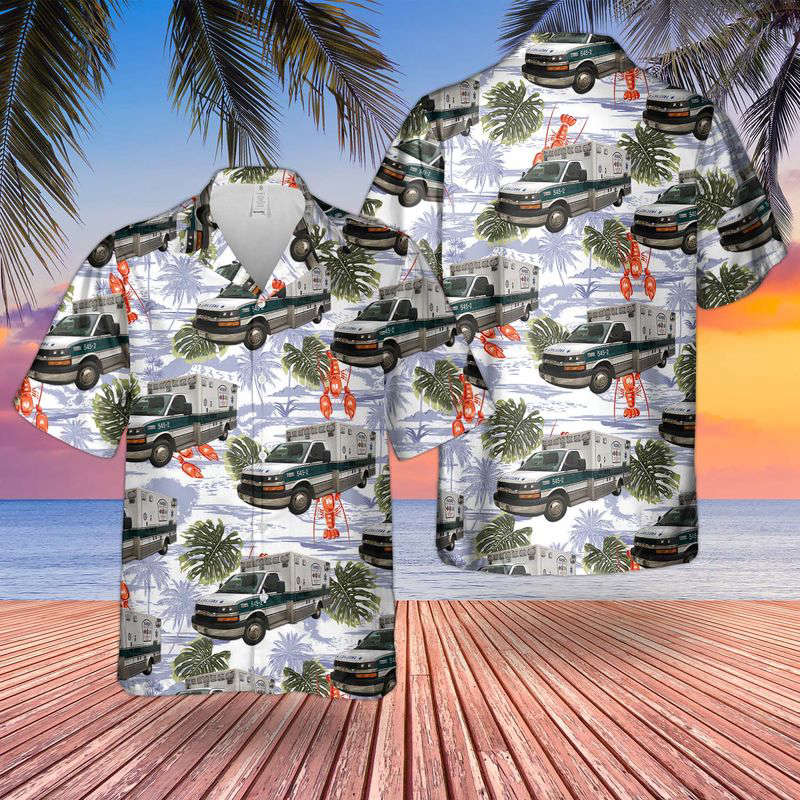 Pennsylvania Hamburg EMS Hawaiian Shirt Gift for Men Dad Father Gift for Men Dad Father