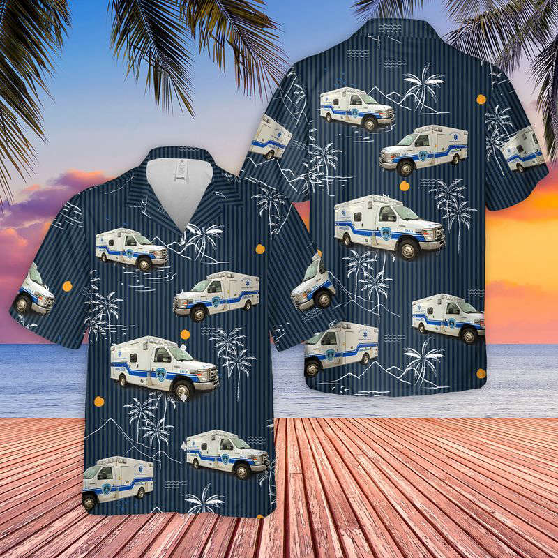 Pennsylvania Harleysville Area EMS Hawaiian Shirt Gift for Men Dad Father Gift for Men Dad Father