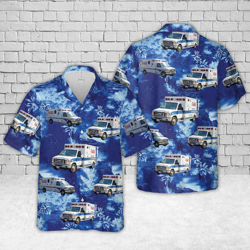 Pennsylvania Lancaster EMS Hawaiian Shirt Gift for Men Dad Father Gift for Men Dad Father