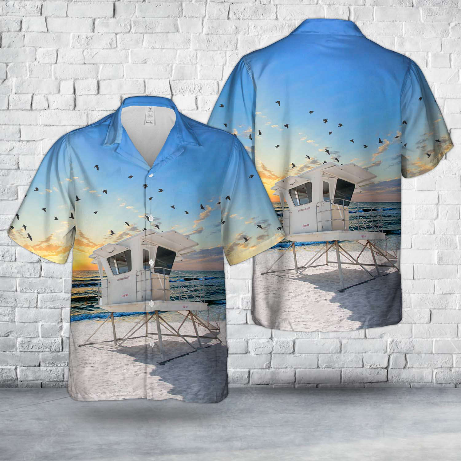 Perdido Key, Florida, Johnson Beach Lifeguard Tower Hawaiian Shirt Gift for Men Dad Father Gift for Men Dad Father