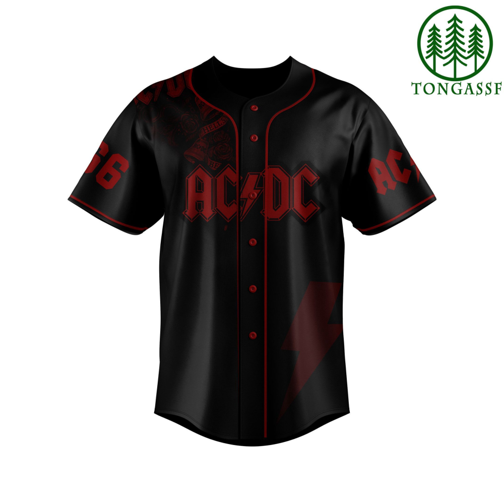 Rock in Style with Personalized ACDC Hell s Bells Baseball Jersey Shirt