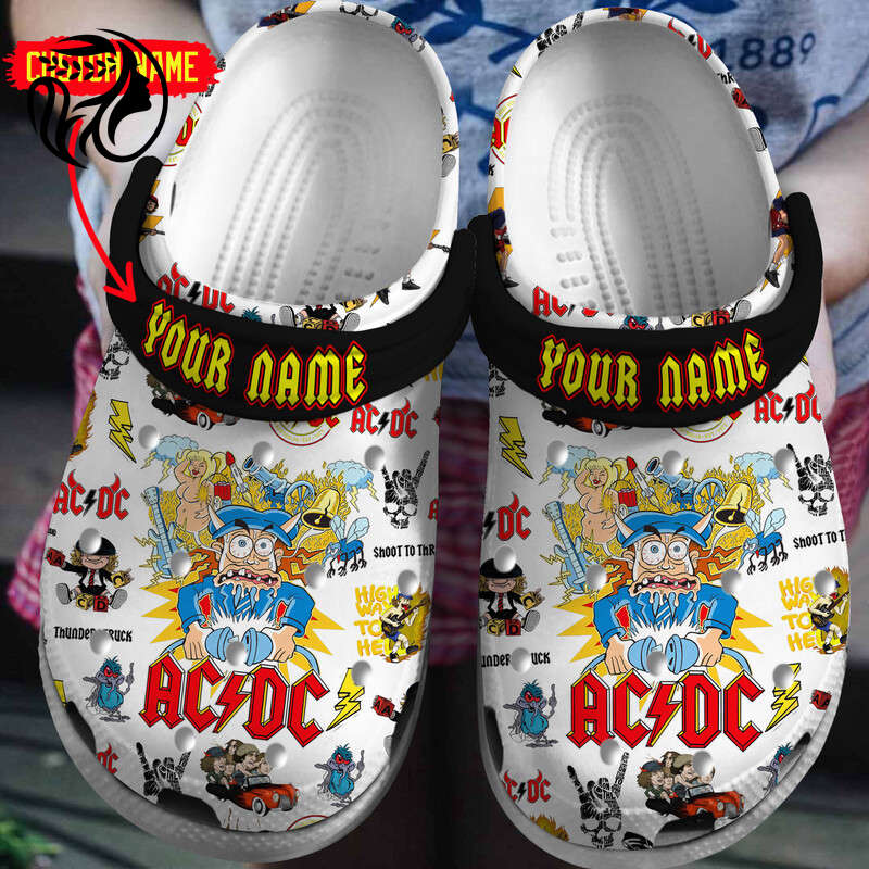 Personalized ACDC Music Clogs For Men & Women