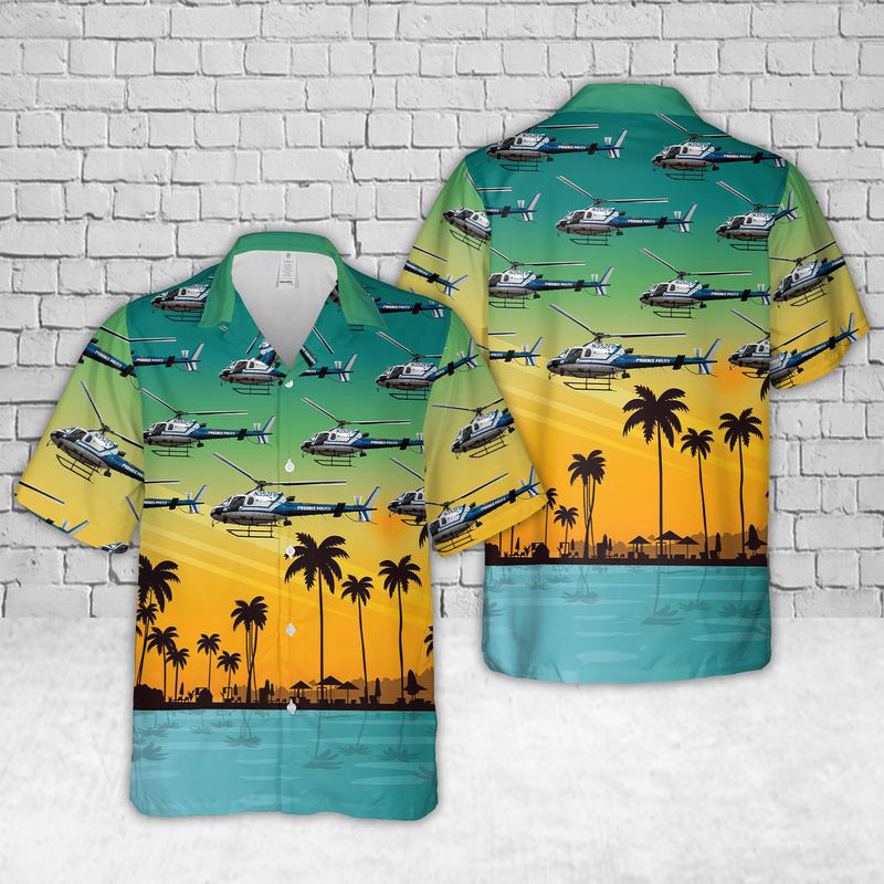 Phoenix Police Helicopter Hawaiian Shirt Gift for Men Dad Father Gift for Men Dad Father