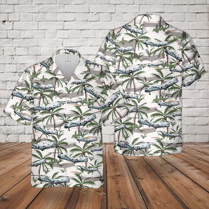 Piasecki H-21 Helicopter Hawaiian Shirt Gift for Men Dad Father Gift for Men Dad Father