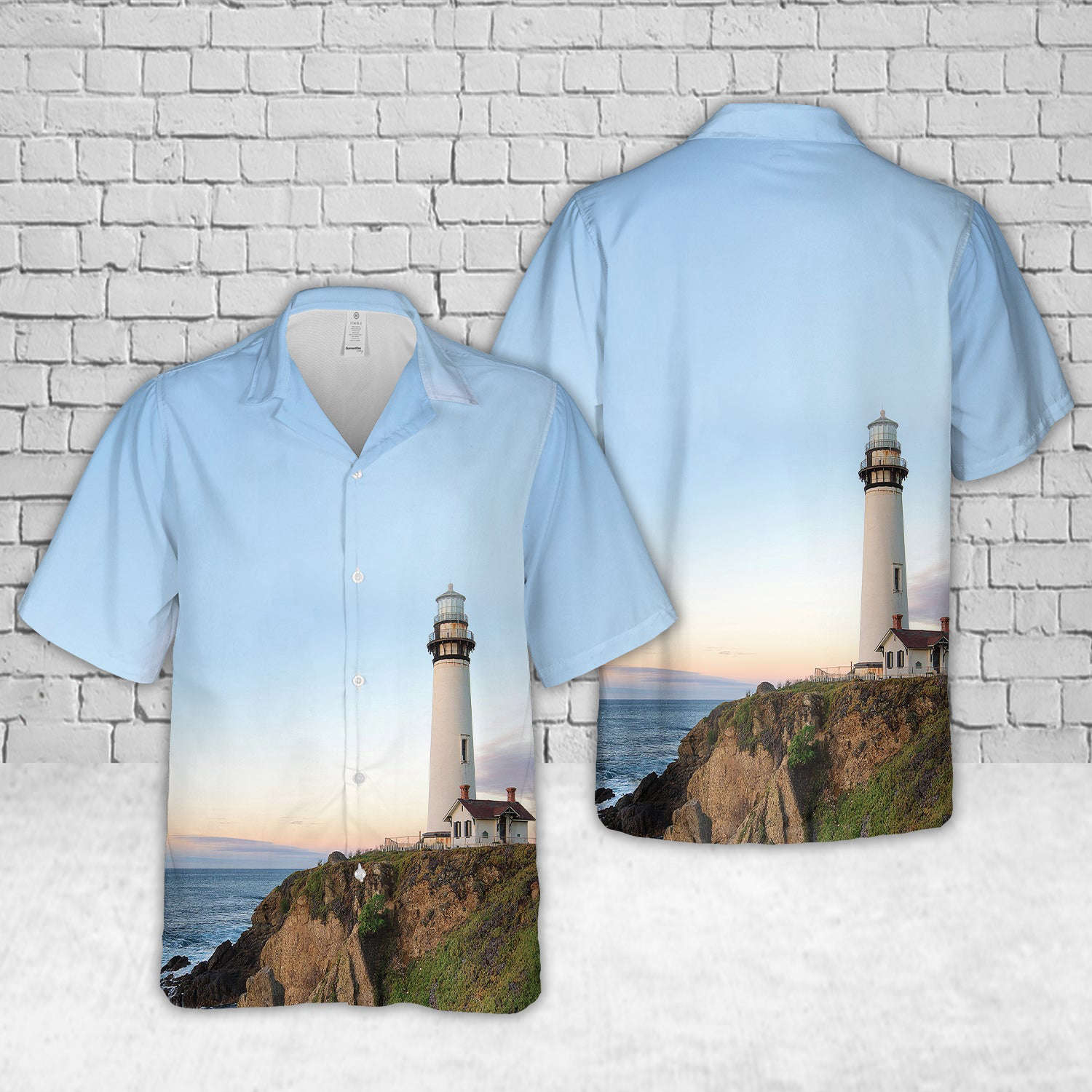 Pigeon Point Lighthouse, Pescadero, California Hawaiian Shirt Gift for Men Dad Father Gift for Men Dad Father