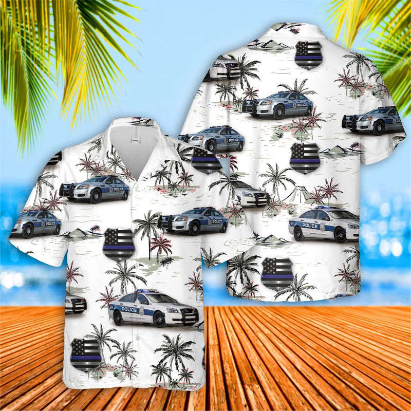 Police Hawaiian Shirt Gift for Men Dad Father Gift for Men Dad Father
