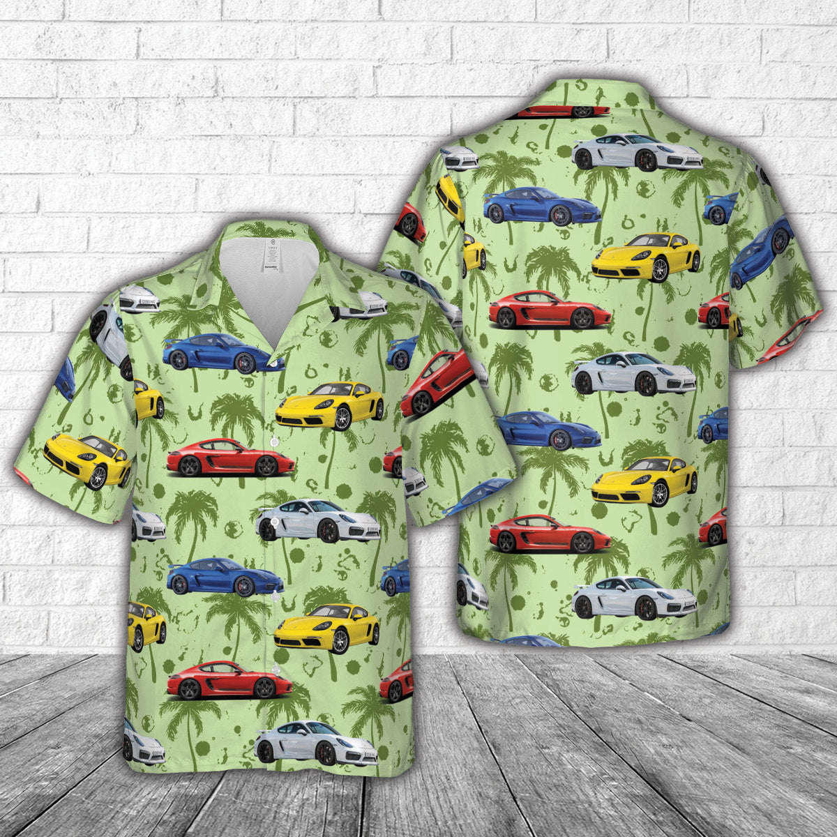 Porsche Cayman 718 Hawaiian Shirt Gift for Men Dad Father Gift for Men Dad Father