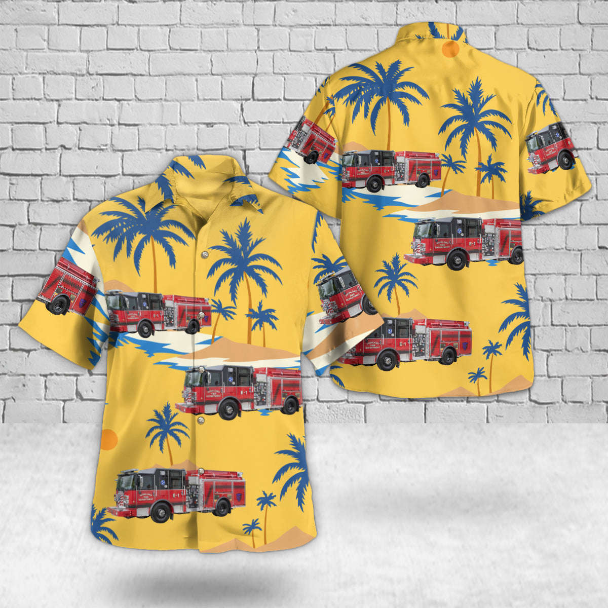 Portland, Tennessee, Highland Volunteer Fire Department Hawaiian Shirt Gift for Men Dad Father Gift for Men Dad Father