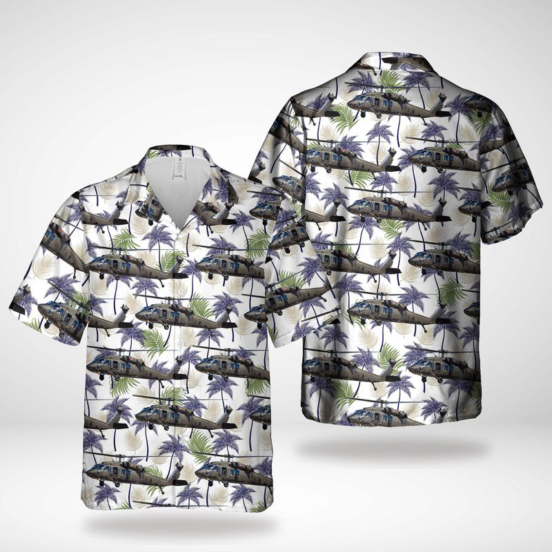 Puerto Rico Air National Guard Sikorsky UH-60A Black Hawk (S-70A) Hawaiian Shirt Gift for Men Dad Father Gift for Men Dad Father