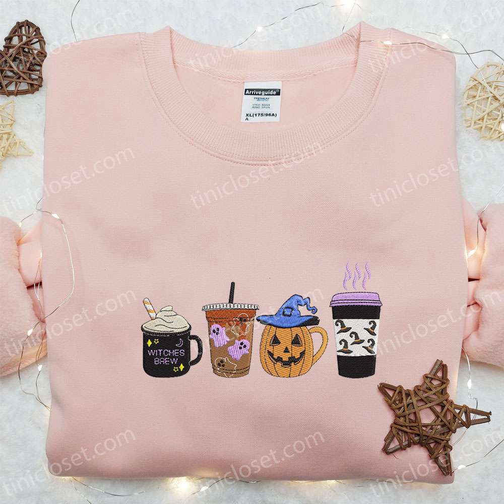Pumpkin Coffee Latte Shirt Spooky Halloween Hoodie & Funny T-shirt
