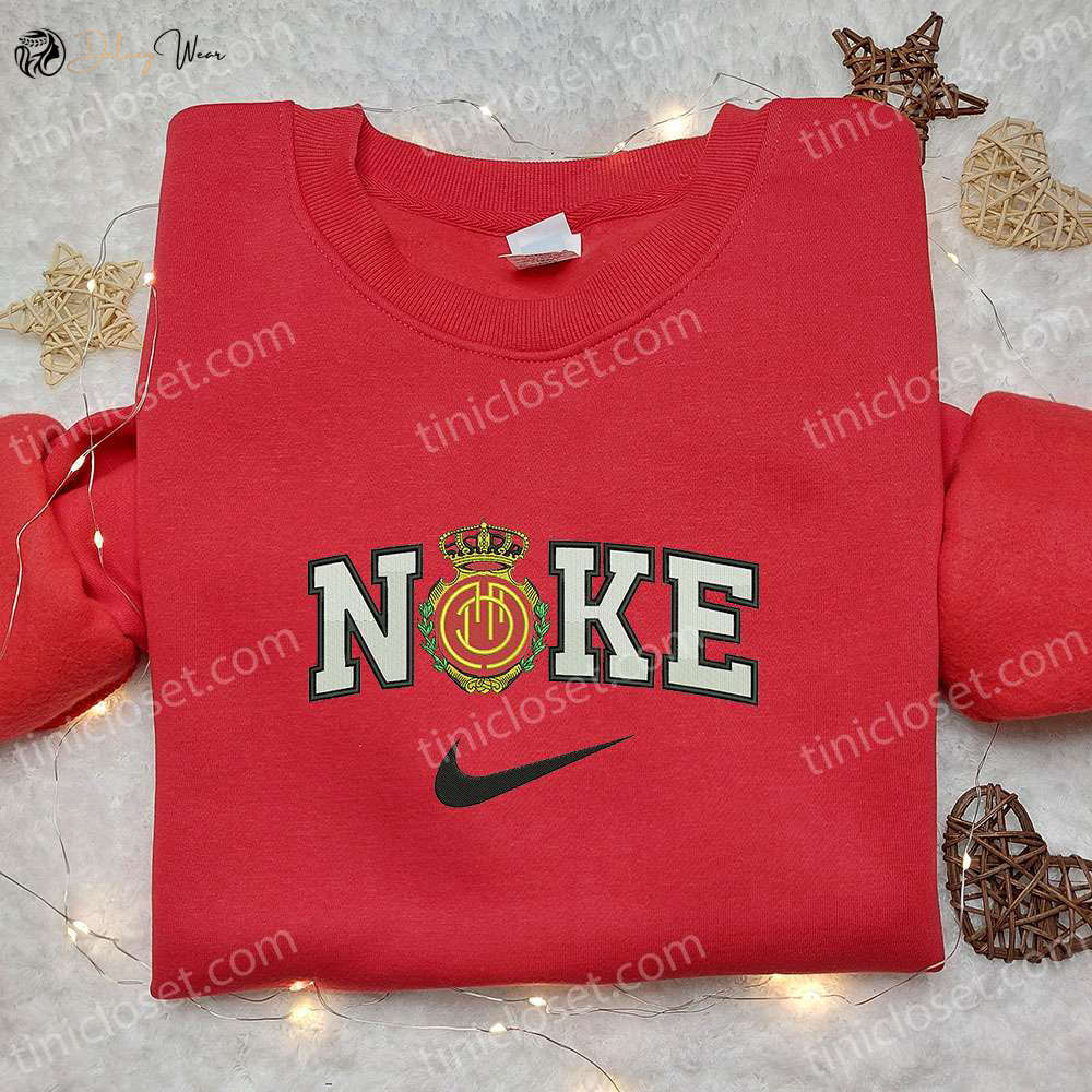 RCD Mallorca x Nike Embroidered Shirt Sweatshirt & Hoodie: Custom Sportswear at Its Finest