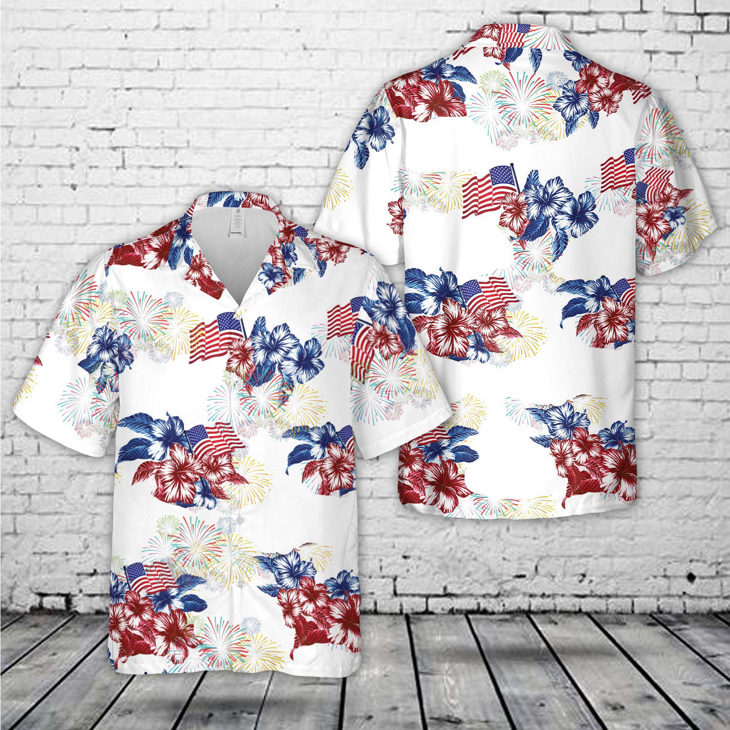 Red White And Blue, 4th Of July Hawaiian Shirt Gift for Men Dad Father Gift for Men Dad Father