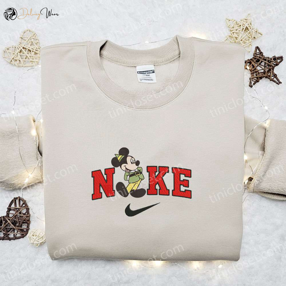 Mickey Elf x Nike Retro Christmas Sweatshirt: Disney Movie Merry Christmas Shirt Best Gift Ideas