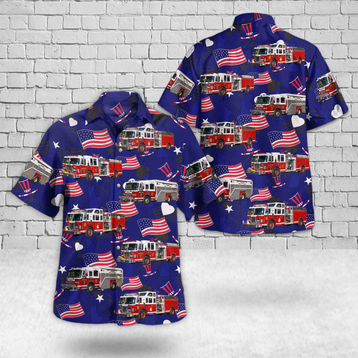 Rochelle Park, New Jersey, Rochelle Park Fire Department, 4th Of July Hawaiian Shirt Gift for Men Dad Father Gift for Men Dad Father