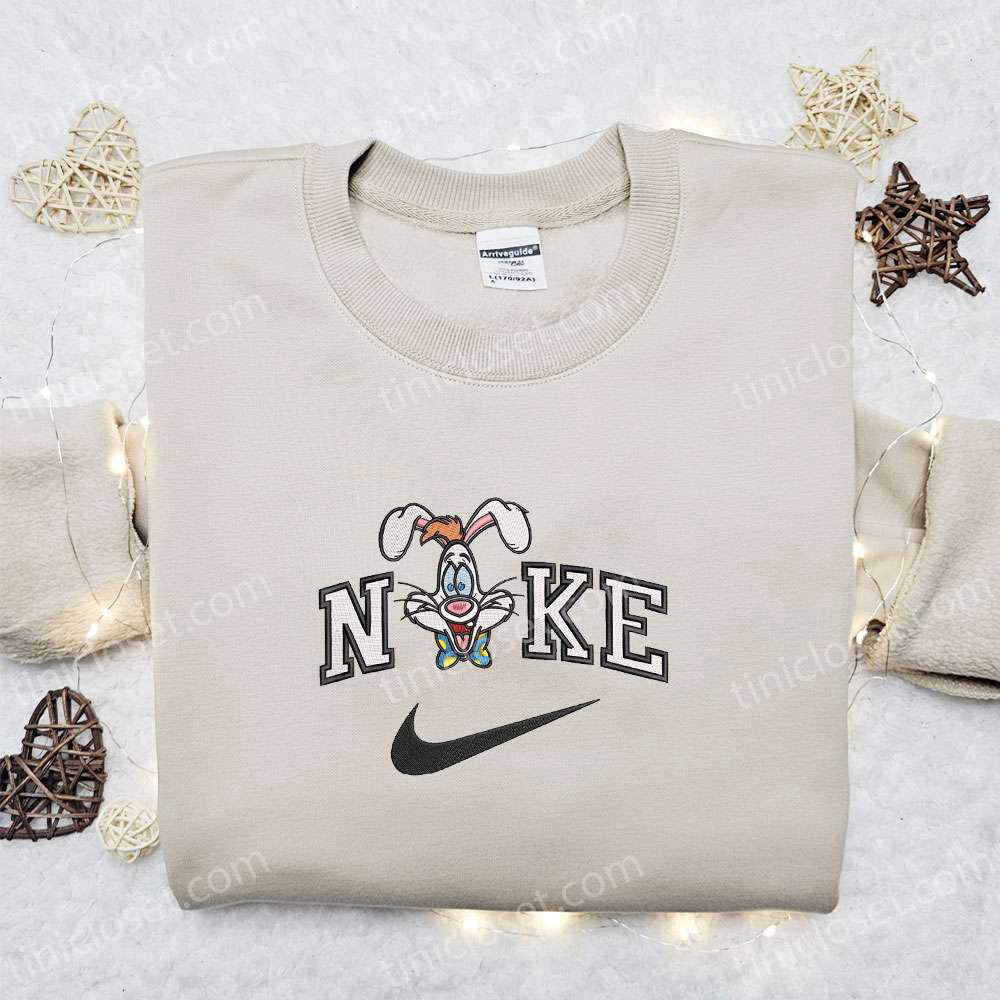 Roger Rabbit x Nike Cartoon Embroidered Sweatshirt – Disney Characters Shirt: Best Family Gift Ideas