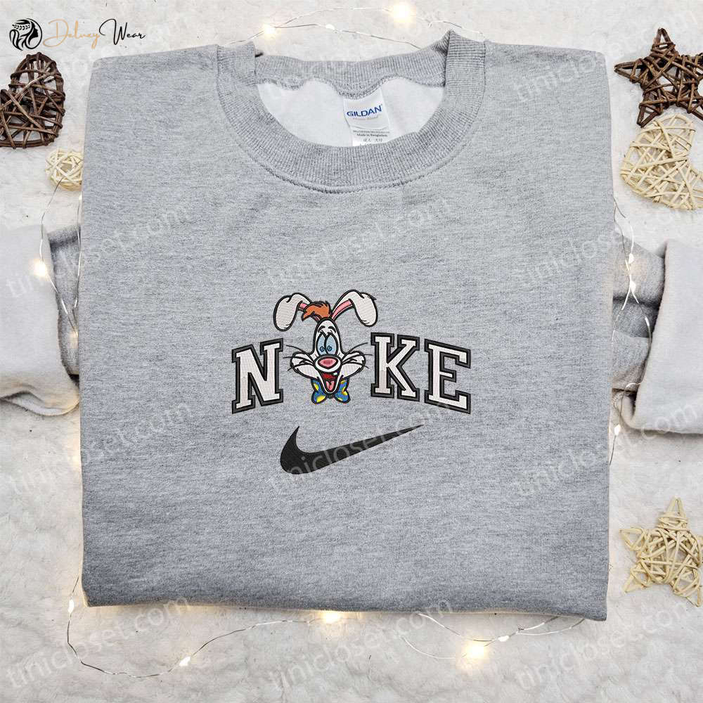 Roger Rabbit x Nike Cartoon Embroidered Sweatshirt – Disney Characters Shirt: Best Family Gift Ideas