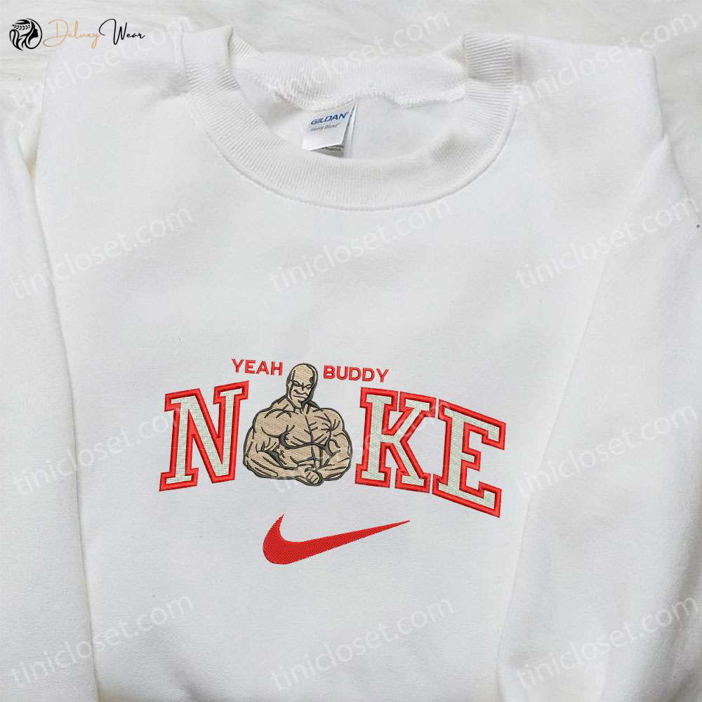 Ronnie Coleman x Nike Embroidered Sweatshirt: Celebrity Shirt Custom T-shirt