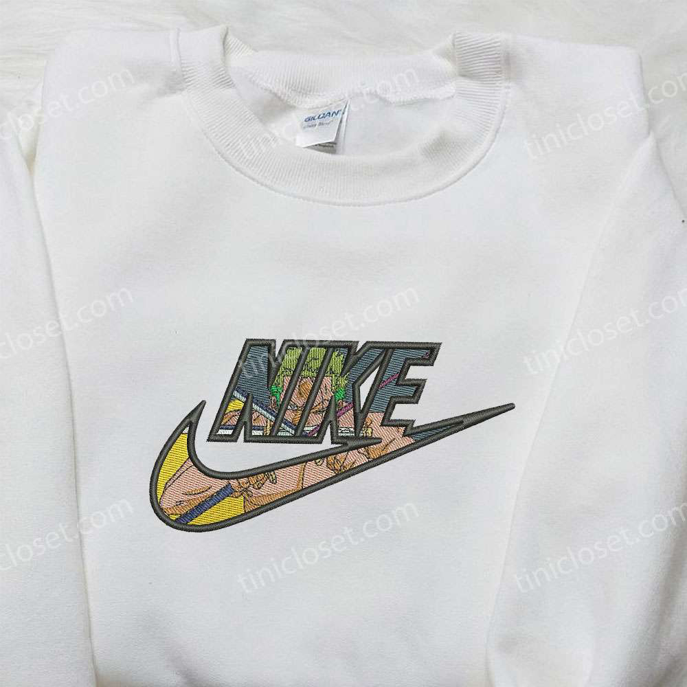 Roronoa Zoro x Nike Embroidered Sweatshirt: One Piece Inspired Shirt