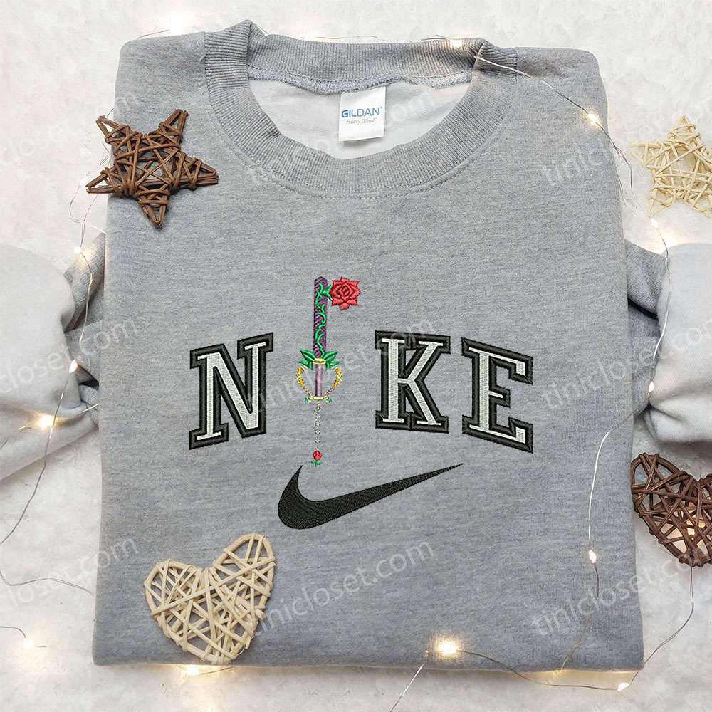 Rose x Nike Embroidered Sweatshirt: Flower Shirt Nike Inspired – Shop Now