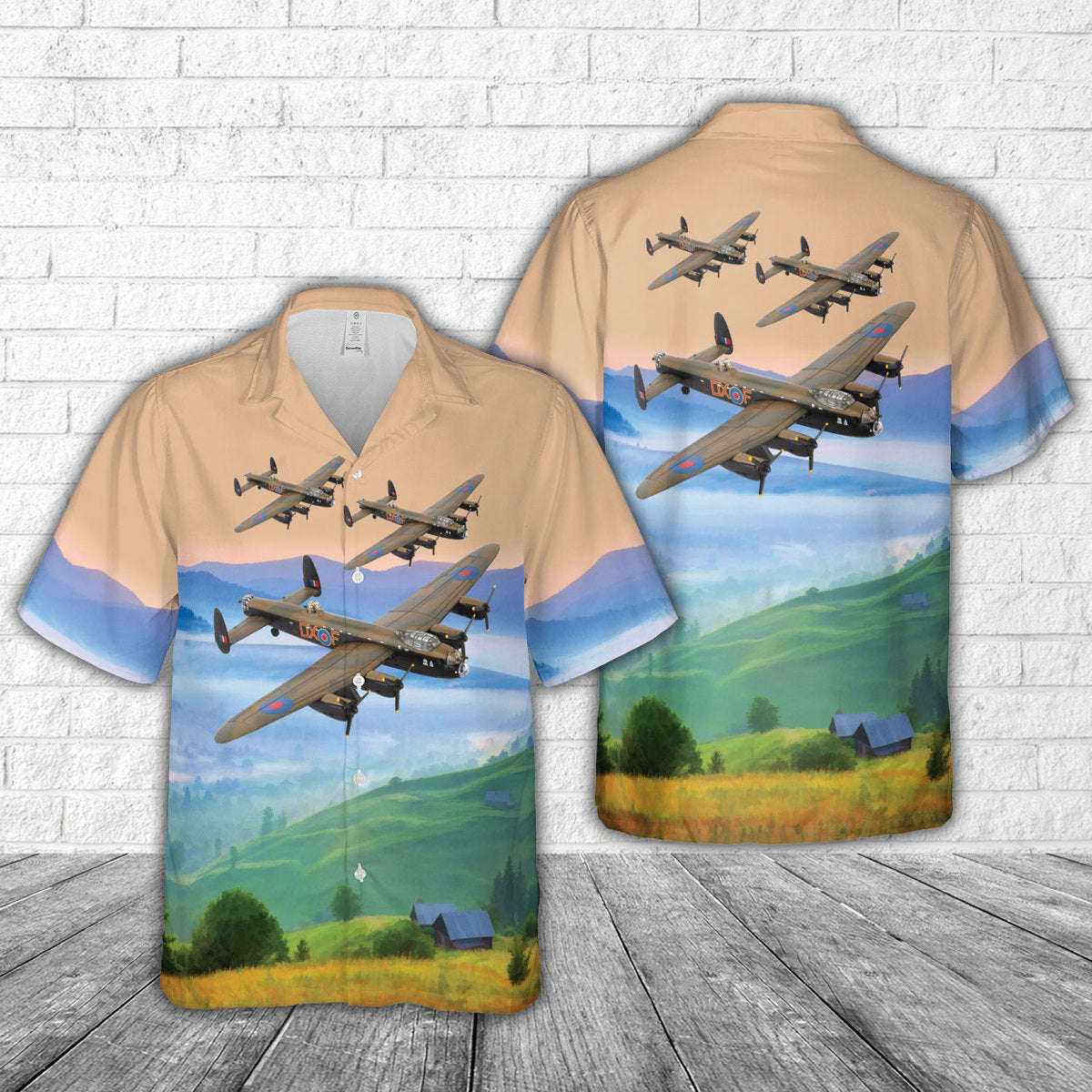 Royal Air Force Avro Lancaster “Just Jane” Hawaiian Shirt Gift for Men Dad Father Gift for Men Dad Father