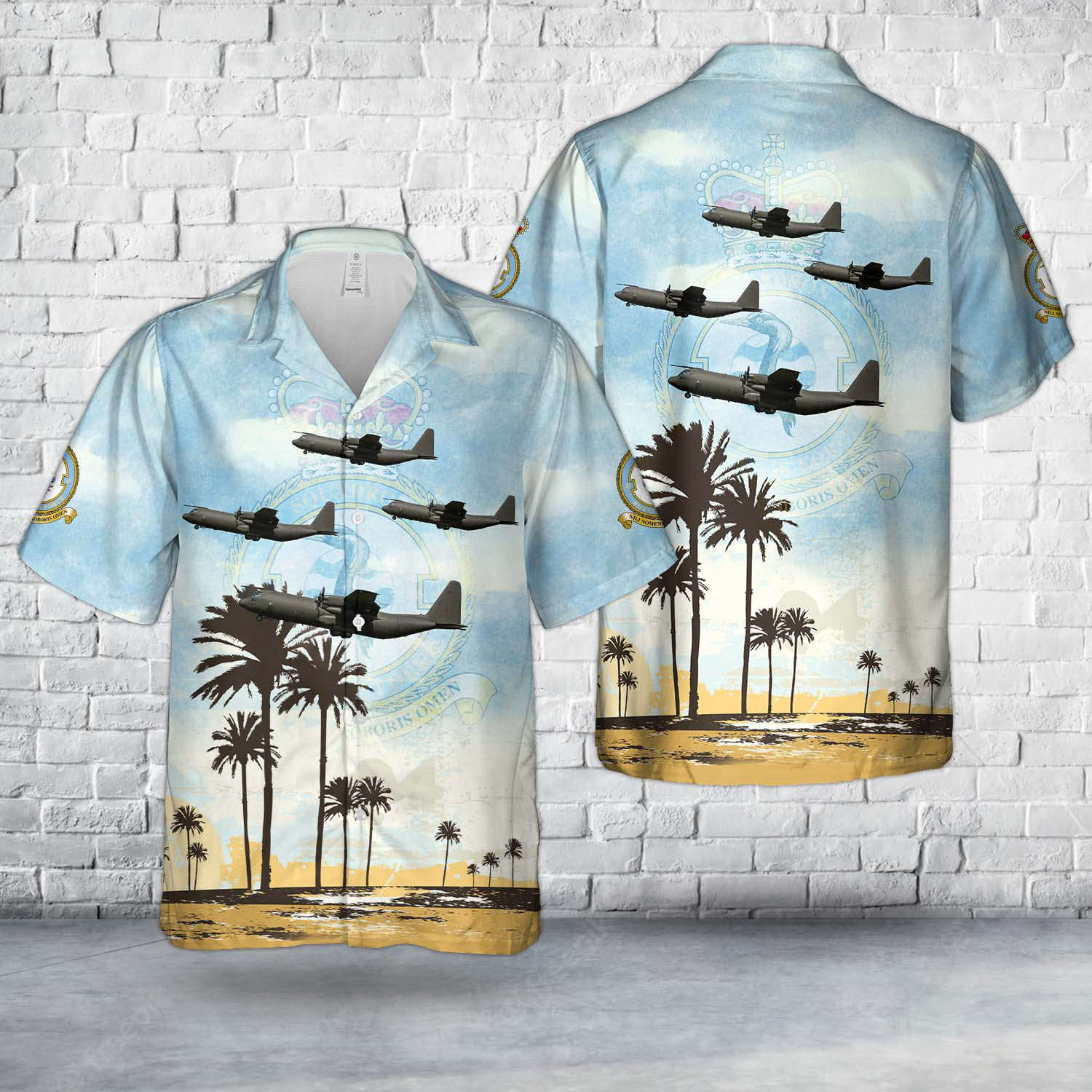 Royal Air Force Lockheed C-130K, Hercules C.3, XV294, 47 Squadron Hawaiian Shirt Gift for Men Dad Father Gift for Men Dad Father