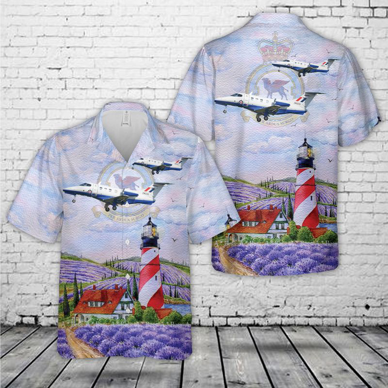 Royal Air Force No. 45 Squadron Embraer Phenom 100 Hawaiian Shirt Gift for Men Dad Father Gift for Men Dad Father