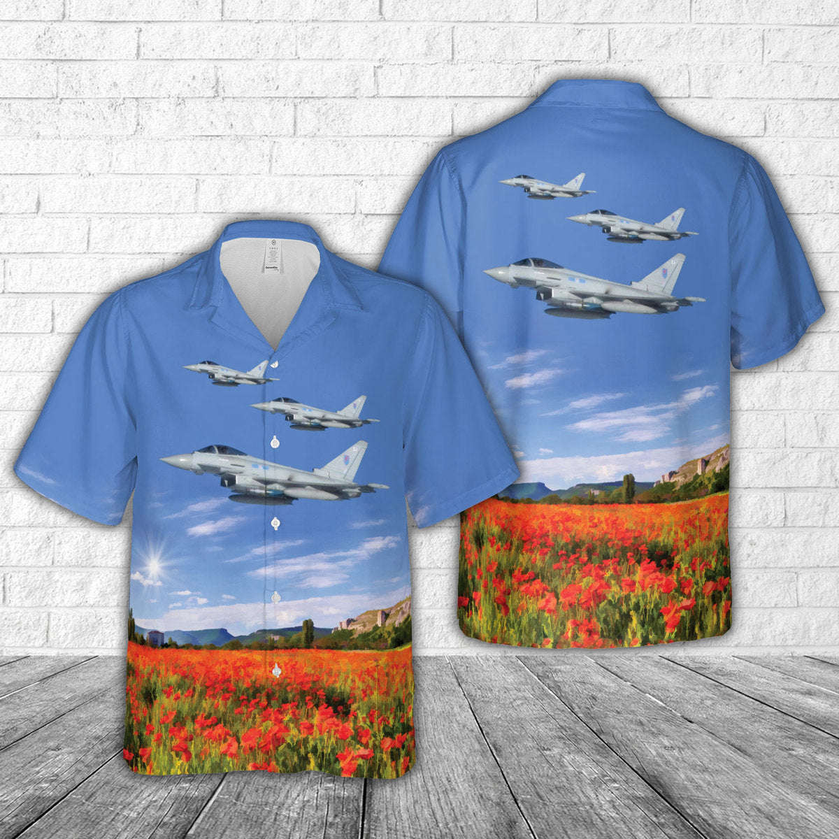 Royal Air Force Typhoon Aircraft 6 Squadron MOD 45155465 Hawaiian Shirt Gift for Men Dad Father Gift for Men Dad Father