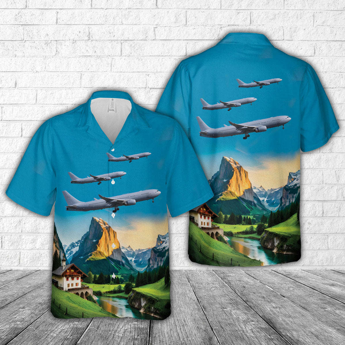 Royal Australian Air Force Airbus KC-30A Hawaiian Shirt Gift for Men Dad Father Gift for Men Dad Father