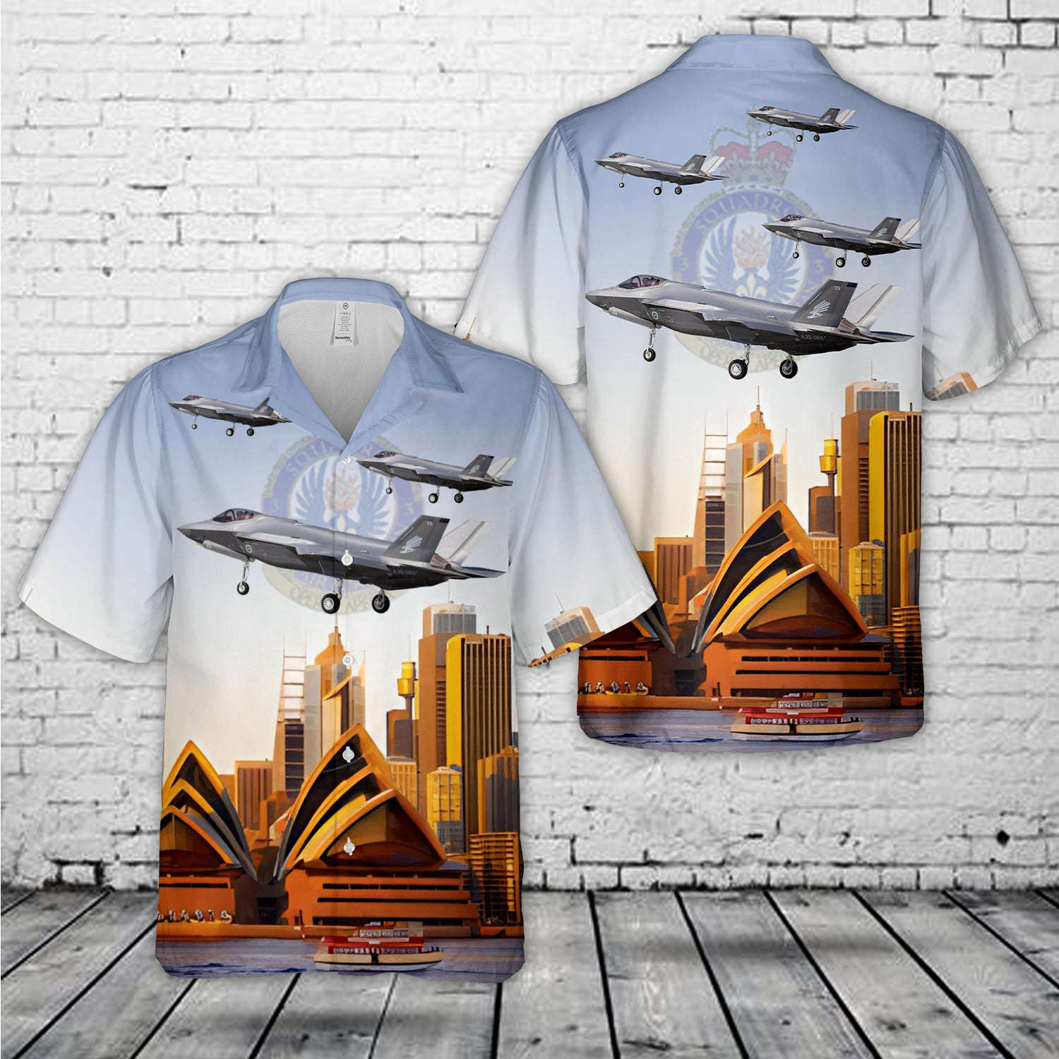 Royal Australian Air Force F-35A Joint Strike Fighter, A35-009, No. 3 Squadron RAAF Hawaiian Shirt Gift for Men Dad Father Gift for Men Dad Father
