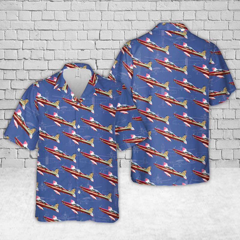 Royal Australian Air Force Farewell Pilatus PC-9 Hawaiian Shirt Gift for Men Dad Father Gift for Men Dad Father