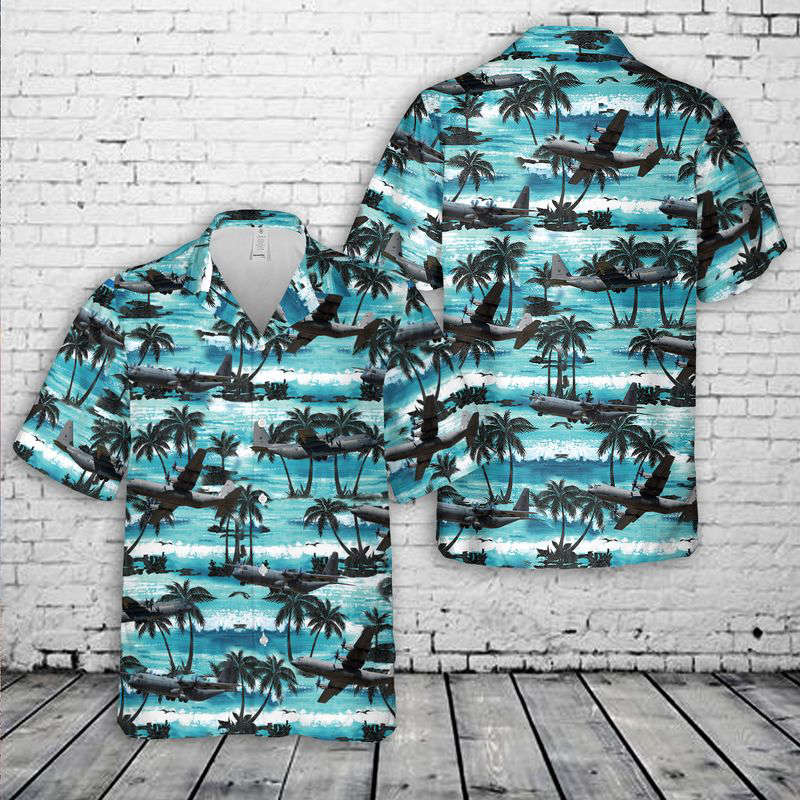 Royal Australian Air Force Lockheed Martin C-130J-30 Hercules Hawaiian Shirt Gift for Men Dad Father Gift for Men Dad Father